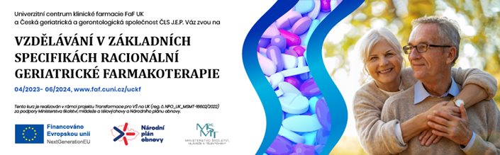 Vzdělávání v základních specifikách racionální geriatrické farmakoterapie